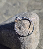 Platinum c.1920's 1.34ct European cut diamond antique engagement wedding ring