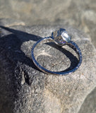 Platinum c.1920's 1.34ct European cut diamond antique engagement wedding ring