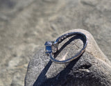 Platinum c.1920's 1.34ct European cut diamond antique engagement wedding ring