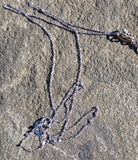 platinum & 14k gold two-tone aquamarine and diamond filigree c.1920's pendant necklace