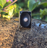 14k gold Art Deco onyx and diamond antique ring