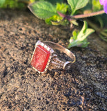 14ct gold Victorian carved carnelian intaglio ring