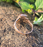 14ct gold Victorian carved carnelian intaglio ring