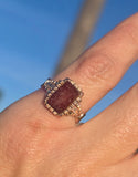 14ct gold Victorian carved carnelian intaglio ring