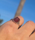 14ct gold Victorian carved carnelian intaglio ring