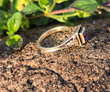 14k gold amethyst filigree antique ring