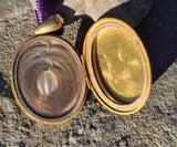 15ct Victorian coral, pearl and diamond starburst necklace LOCKET mourning pendant lavaliere