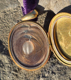 15ct Victorian coral, pearl and diamond starburst necklace LOCKET mourning pendant lavaliere