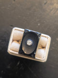 14k gold Art Deco onyx and diamond antique ring