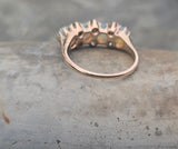 15ct gold Victorian opal & diamond antique ring