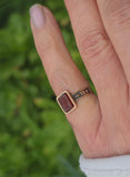 10ct gold Victorian carved carnelian intaglio ring