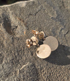 14k gold moonstone earrings dangle antique estate earrings