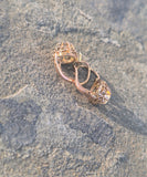 18ct gold diamond antique dangle earrings