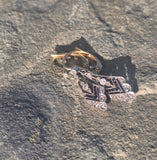 platinum top & 18ct gold two tone Art Deco diamond and sapphire earrings dangle drops