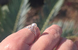 14k white gold c.1920's Deco filigree pearl ring