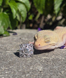 platinum filigree c.1920's Art Deco diamond estate ring