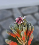 platinum tourmaline and diamond estate ring