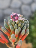 platinum tourmaline and diamond estate ring