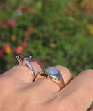 platinum tourmaline and diamond estate ring