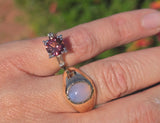 platinum tourmaline and diamond estate ring