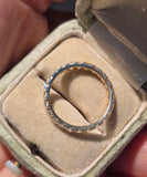 14k yellow gold diamond eternity band - size 7