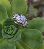 platinum c.1920's Art Deco diamond engagement ring - apx 2.04ct tw
