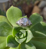 platinum c.1920's Art Deco diamond engagement ring - apx 2.04ct tw