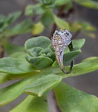 platinum c.1920's Art Deco diamond engagement ring - apx 2.04ct tw