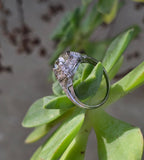 platinum c.1920's Art Deco diamond engagement ring - apx 2.04ct tw