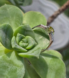 Platinum fancy yellow diamond estate ring