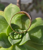 9ct gold Edwardian rose cut diamond starburst estate band