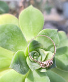 10k gold Victorian peridot and diamond antique ring HOLD