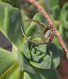 10k gold Victorian moonstone & seed pearl ring