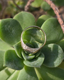 18k gold green tourmaline solitaire estate ring
