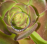 18k white gold Deco 12 diamond estate wedding stackable band