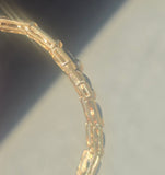 18k gold diamond & black enamel estate bracelet