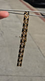 18k gold diamond & black enamel estate bracelet