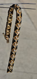 18k gold diamond & black enamel estate bracelet