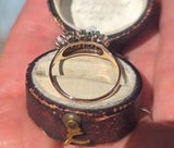 10ct gold Victorian emerald & opal antique ring
