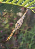 18ct gold two tone Deco diamond and sapphire estate bracelet