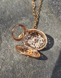 18k gold Robert Coin Granada diamond and ruby estate locket HOLD