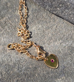 18k gold Robert Coin Granada diamond and ruby estate locket HOLD