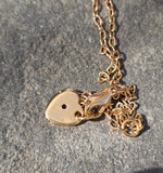 18k gold Robert Coin Granada diamond and ruby estate locket HOLD