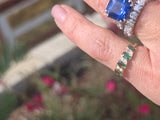 10k gold Victorian foe pearl & green doublet ring