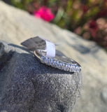 Platinum 7 diamond estate wedding band