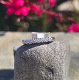 Platinum 7 diamond estate wedding band