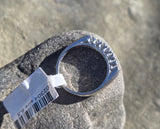 Platinum 7 diamond estate wedding band
