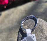 Platinum 7 diamond estate stackable wedding band