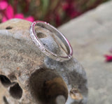 Platinum 5 diamond Deco stackable vintage wedding band
