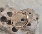 10ct gold garnet halo boarder "Tree of Life" Georgian antique ring